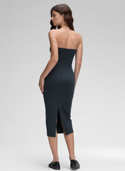 Butterluxe Strapless Bodycon Midi Dress