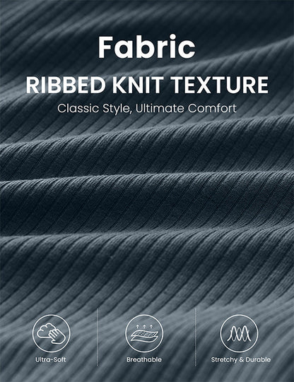 Ribbed High Rise Sweat Short 3''