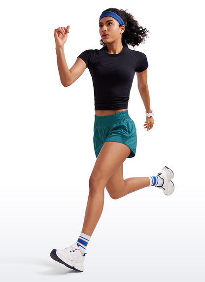 Feathery-Fit Soft Lined Zip Pocket Short 2.5''