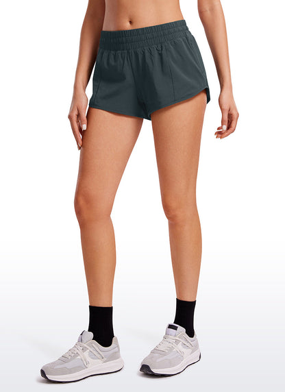 Feathery-Fit Soft Liner Zip Pocket Short 2.5''