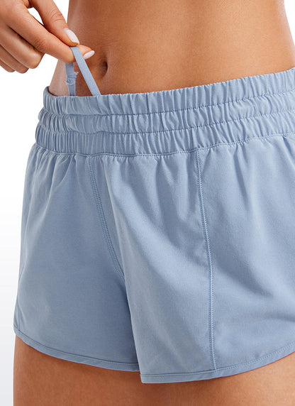 Feathery-Fit Soft Liner Zip Pocket Short 2.5''