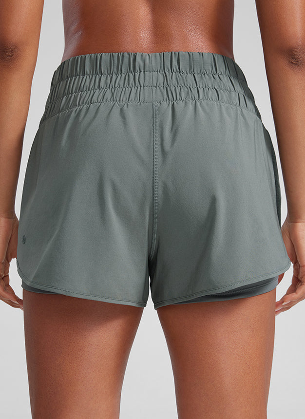 Feathery-Fit Soft  2 in 1 High Rise Short 3''