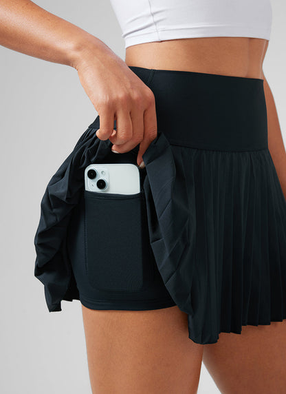 Feathery-Fit Soft Pleat High Rise Skirt 14''