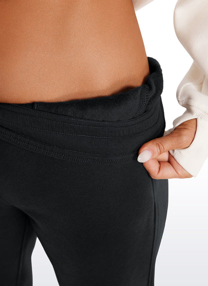 Fleece Lined High Rise Sweatpant 28''