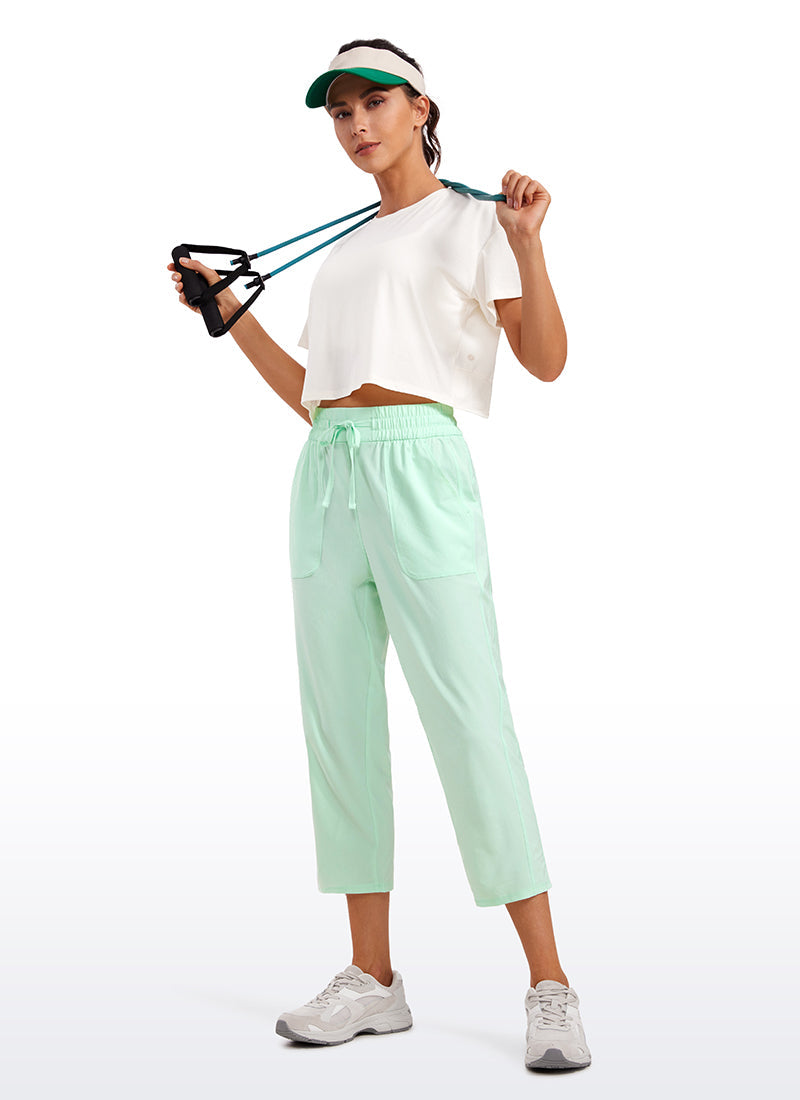 Feathery-Fit Soft Crop Pocket Pant 23''