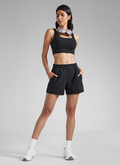 SoftAura Drawstring Pocket Sweat Short 4”