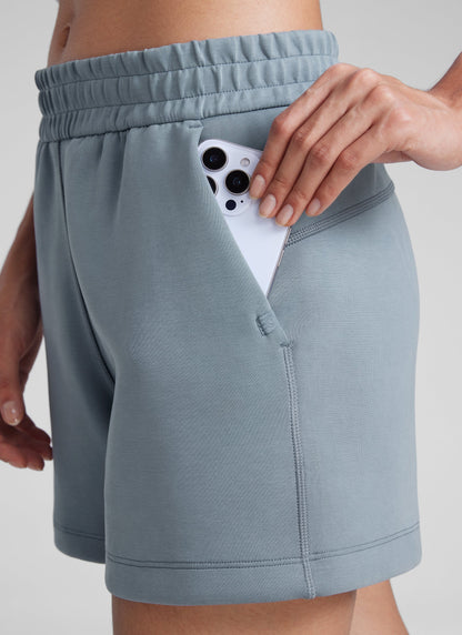 SoftAura Drawstring Pocket Sweat Short 4”