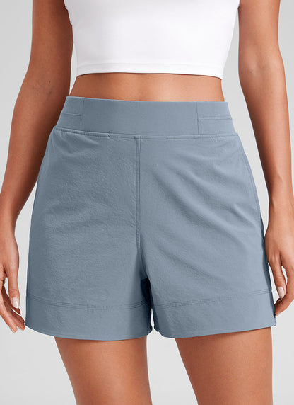 Linerless V Slit Pocket High Rise Short 4"