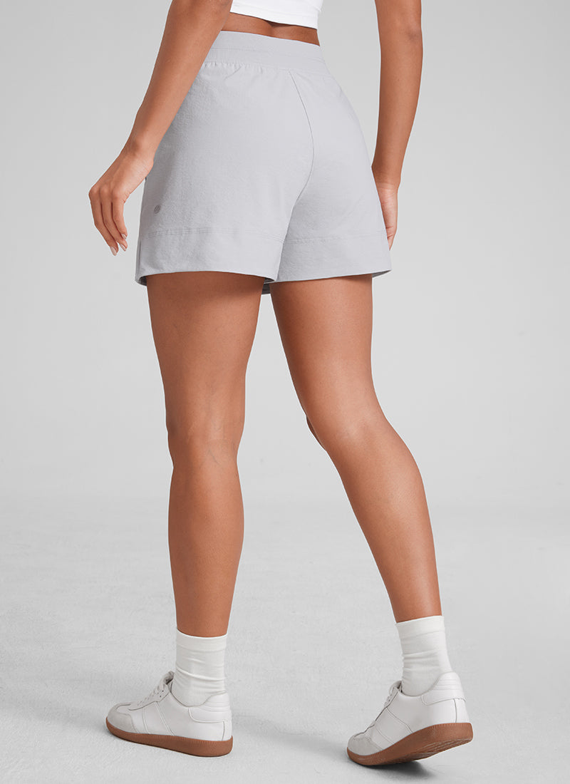 Linerless V Slit Pocket High Rise Short 4"