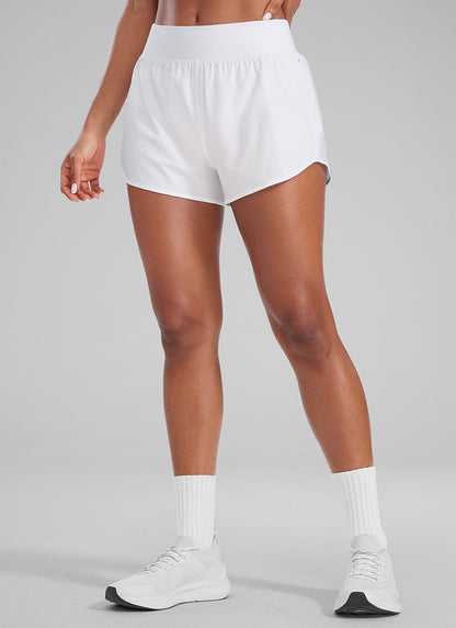 Feathery-Fit Soft Liner Zipper Pocket Short 3''