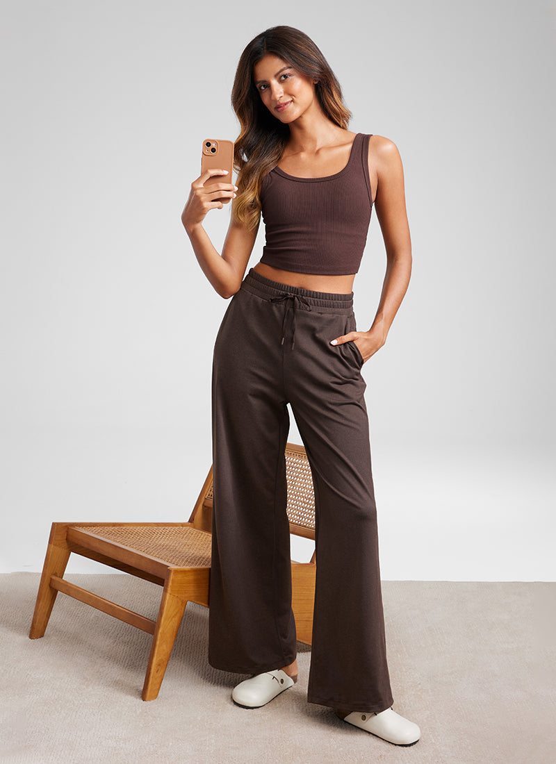 Cloud Jersey Wide Leg Sweatpant 30”