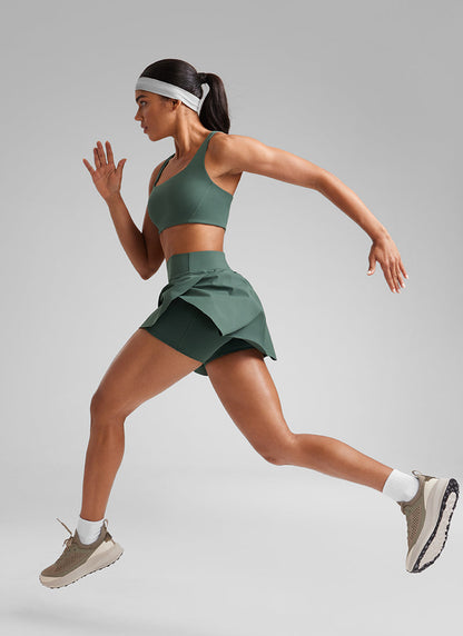 A Line High Rise Pocket Side Slit Skirt 14.5''