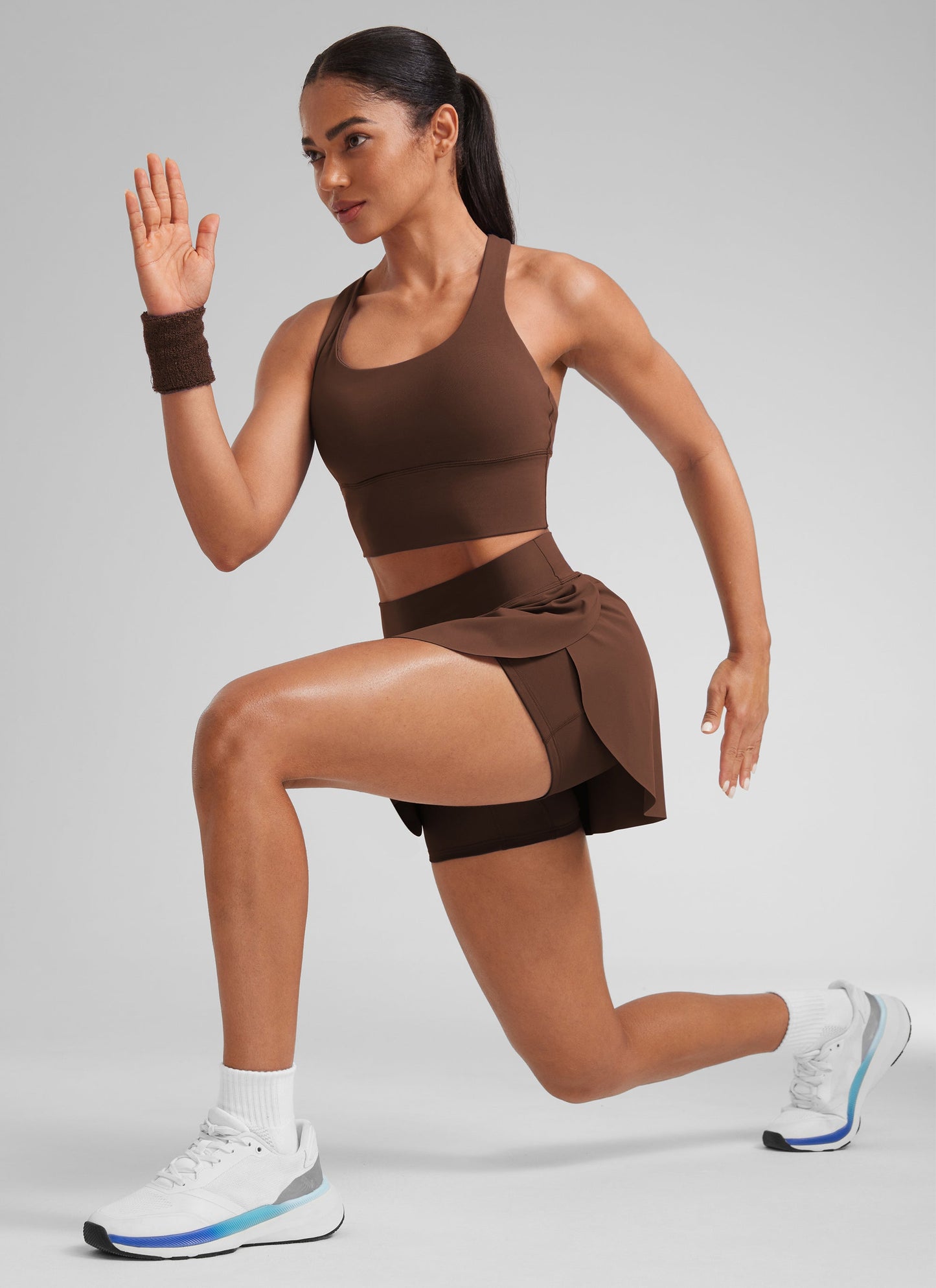 A Line High Rise Pocket Side Slit Skirt 14.5''