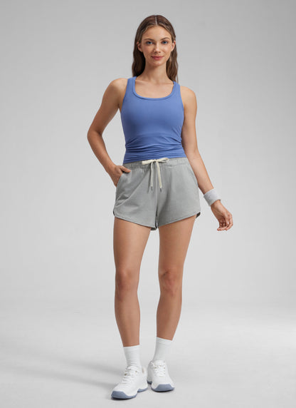 Cloud Jersey High Rise Dolphin Sweat Short 3''