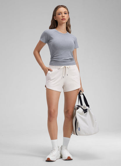 Cloud Jersey High Rise Dolphin Sweat Short 3''