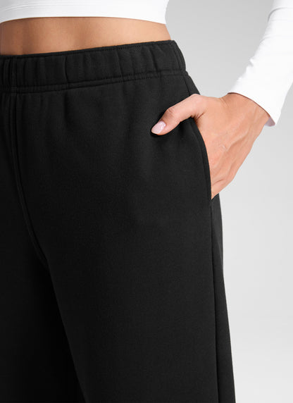 Fleece Lined High Rise Jogger Sweatpant 28''