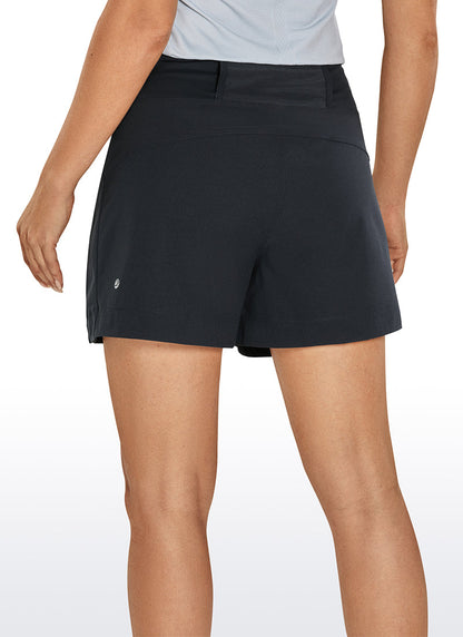 Ripstop Zip Pocket Mid Rise Short 4''