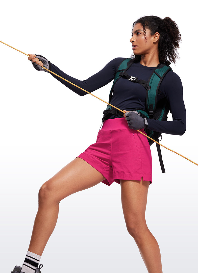 Ripstop Zip Pocket Mid Rise Short 4''