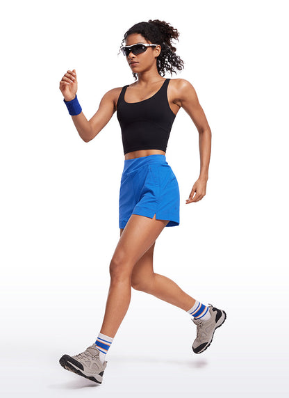 Ripstop Zip Pocket Mid Rise Short 4''