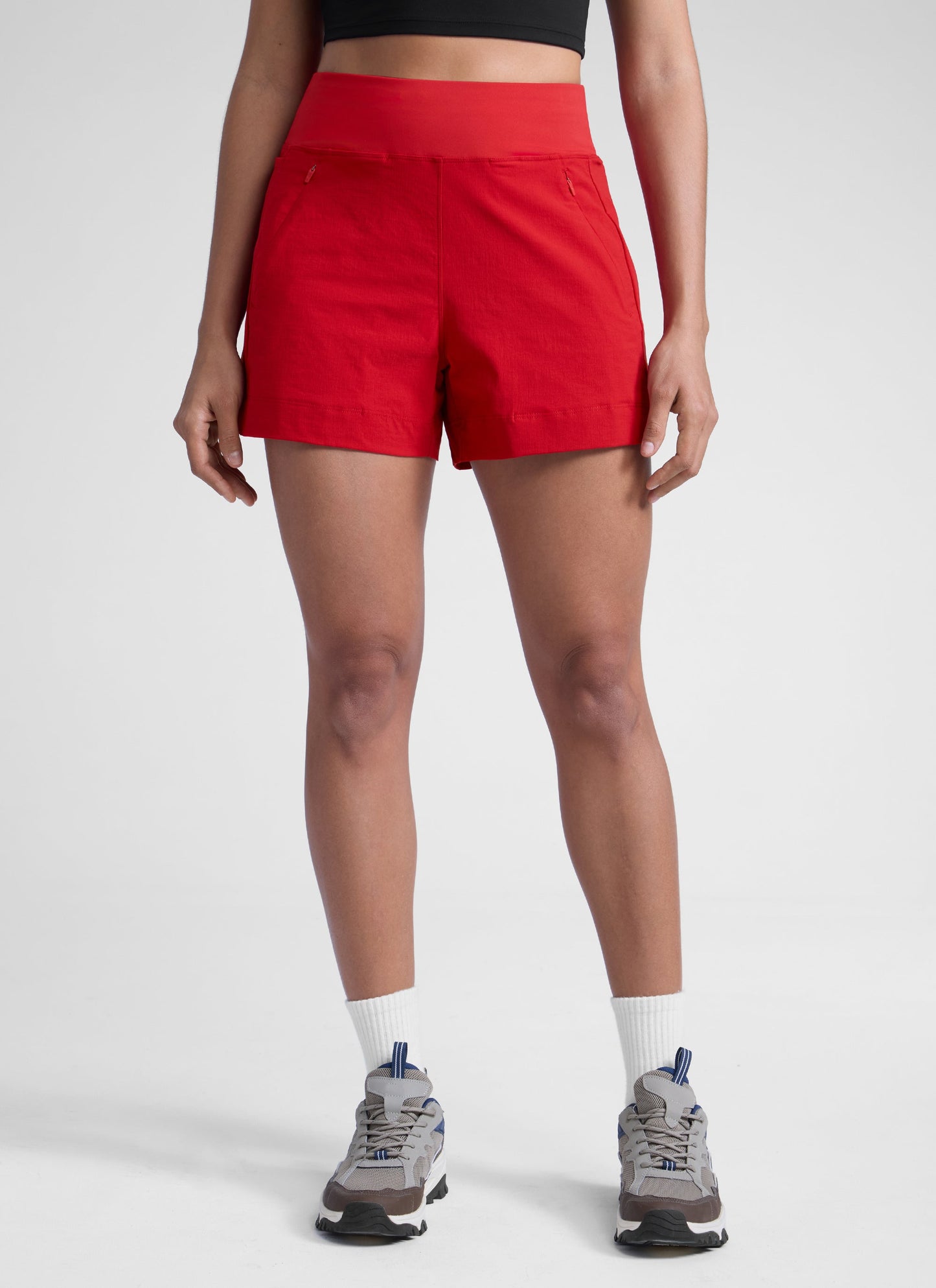 Ripstop Zip Pocket Mid Rise Short 4''