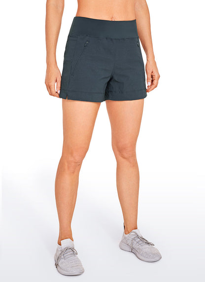 Ripstop Zip Pocket Mid Rise Short 4''