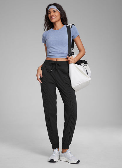 Striped Ruched Pocket Jogger 28''