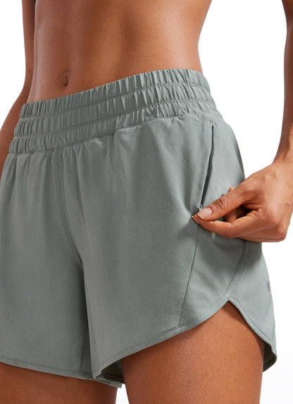 Feathery-Fit Soft Mid Rise Lined Short 5''