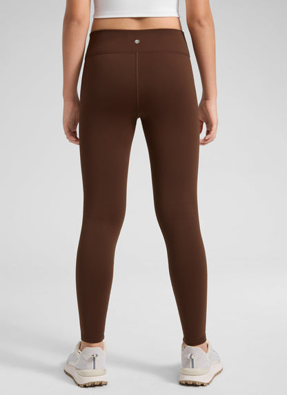 Girls Matte Thermal Fleece Lined Legging