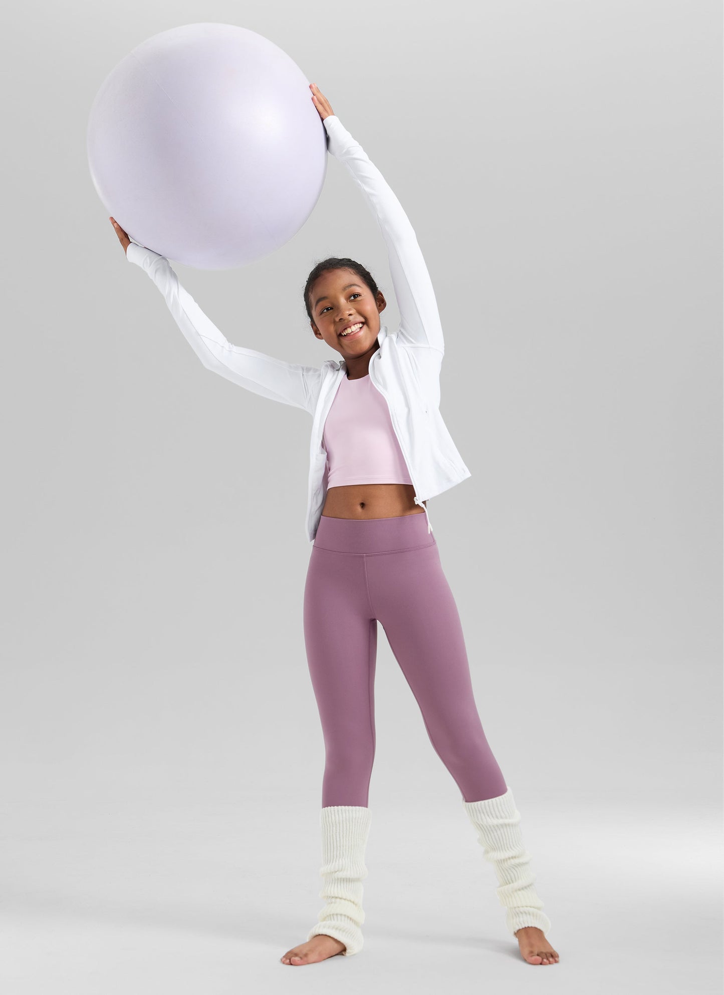 Girls Matte Thermal Fleece Lined Legging