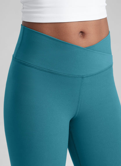 Butterluxe Girls Crossover Flare Leggings