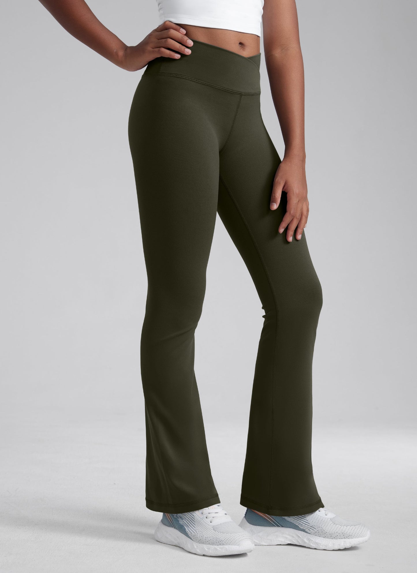 Butterluxe Girls Crossover Flare Leggings