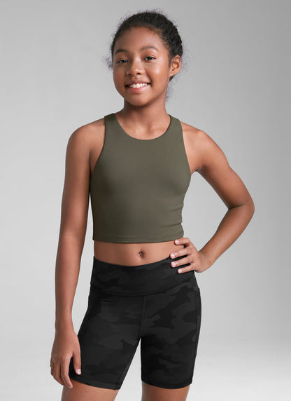 Butterluxe Girls Double Lined Racerback Tank Tops