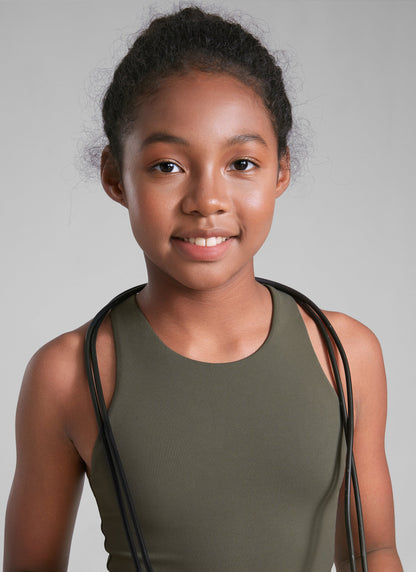 Butterluxe Girls Double Lined Racerback Tank Tops