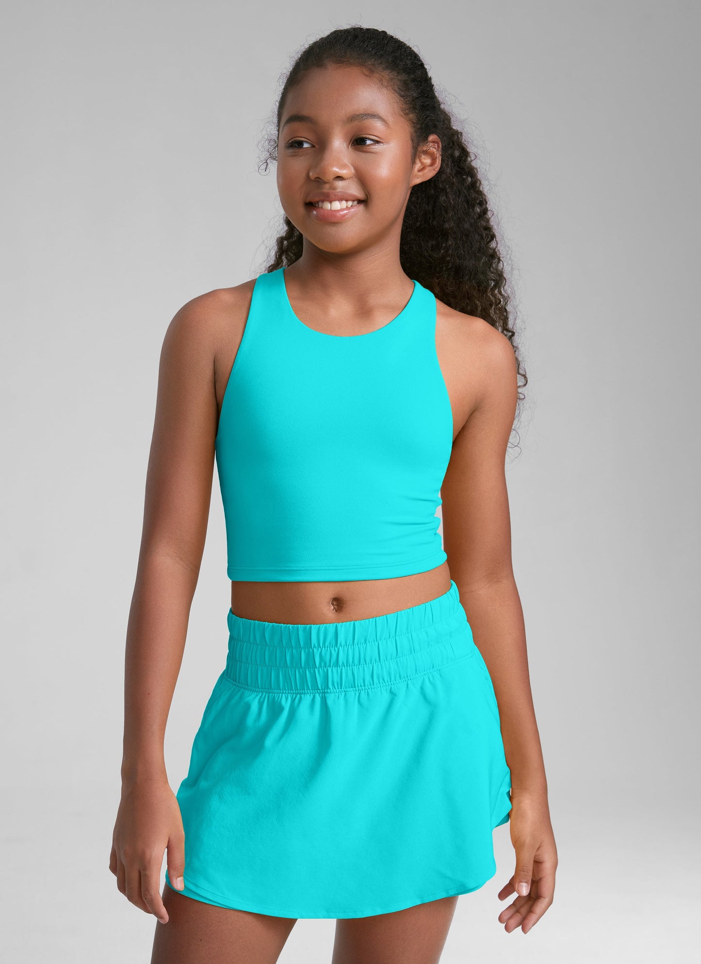 Butterluxe Girls Double Lined Racerback Tank Tops