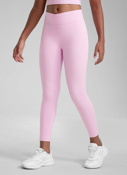 Butterluxe Girls Active Leggings - V Cross Waist
