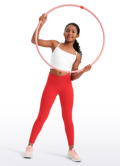 Butterluxe Girls Active Leggings - V Cross Waist