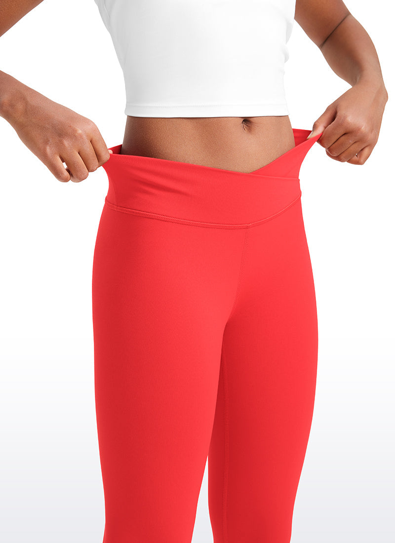 Butterluxe Girls Active Leggings - V Cross Waist