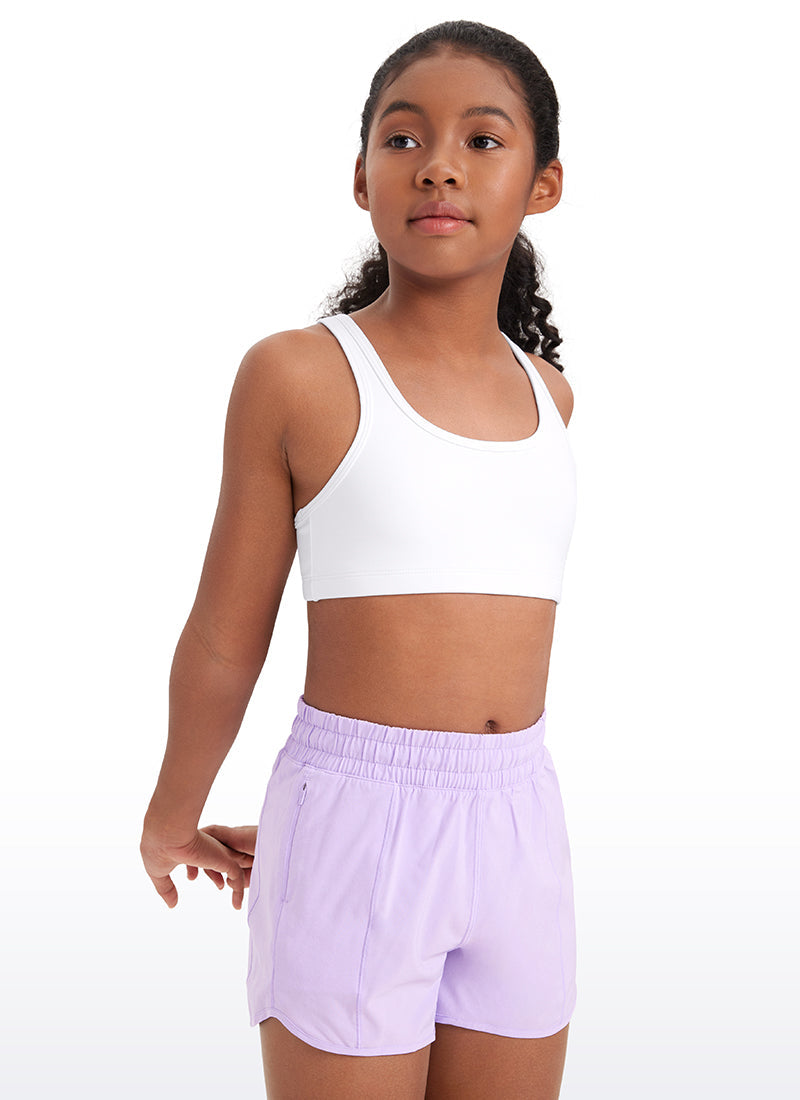 Butterluxe Girls Scoop Neck Racerback Sports Bra