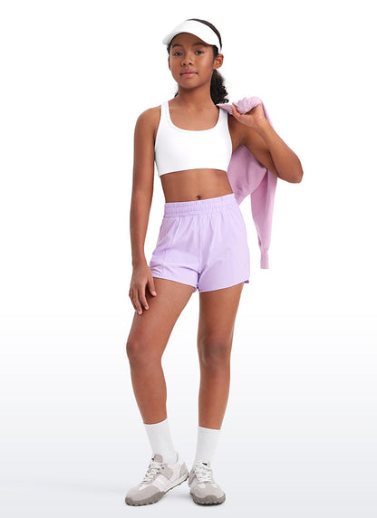 Butterluxe Girls Scoop Neck Racerback Sports Bra