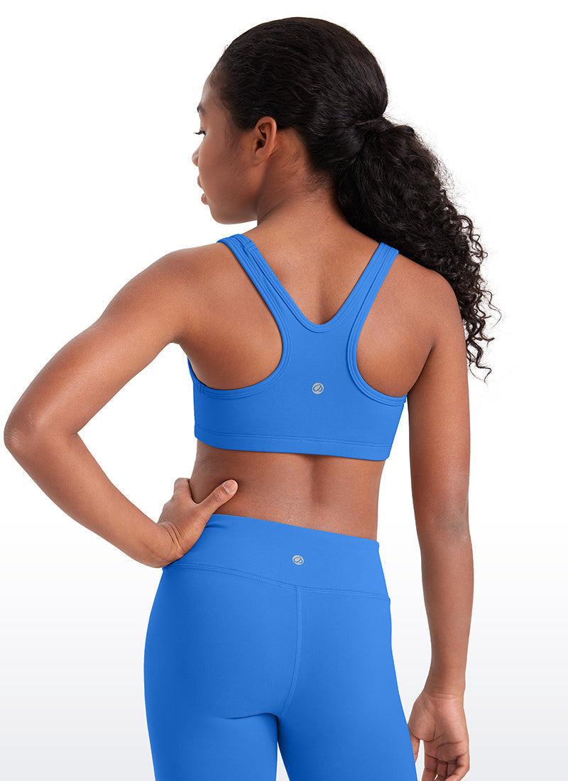 Butterluxe Girls Scoop Neck Racerback Sports Bra