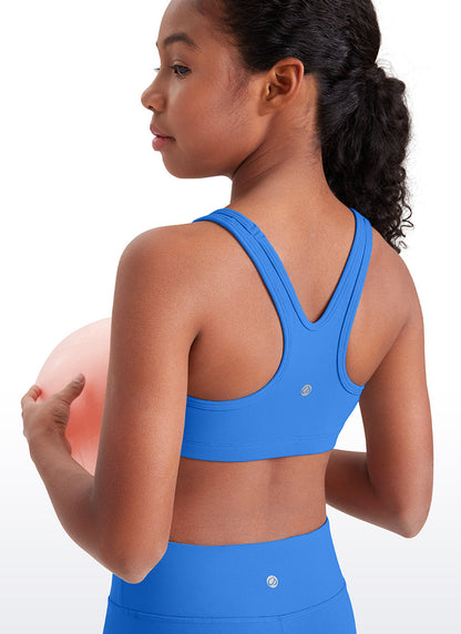 Butterluxe Girls Scoop Neck Racerback Sports Bra