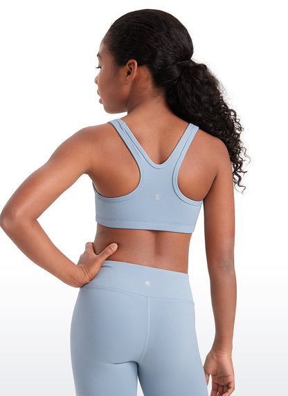 Butterluxe Girls Scoop Neck Racerback Sports Bra