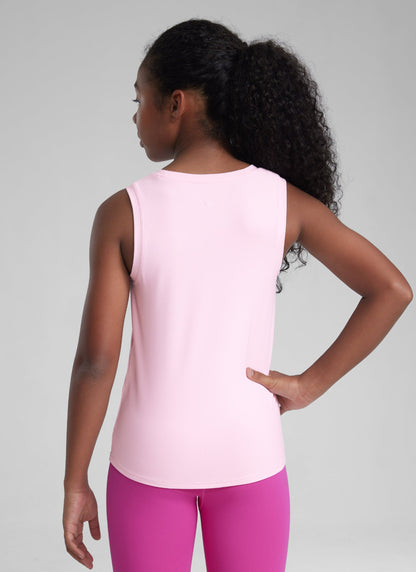 Girl Cloudweight Hip Length Sleeveless Tank
