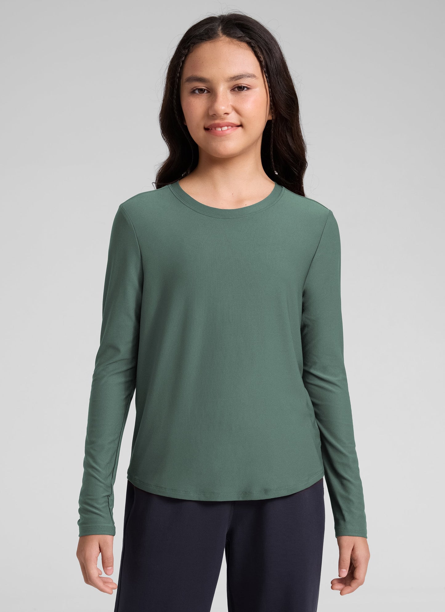 Girls Cloudweight Side Slit Long Sleeve