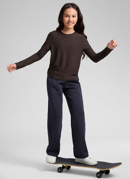 Girls Cloudweight Side Slit Long Sleeve