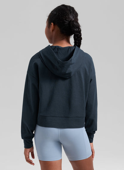 Girls Cloud Jersey Pullover Hoodie