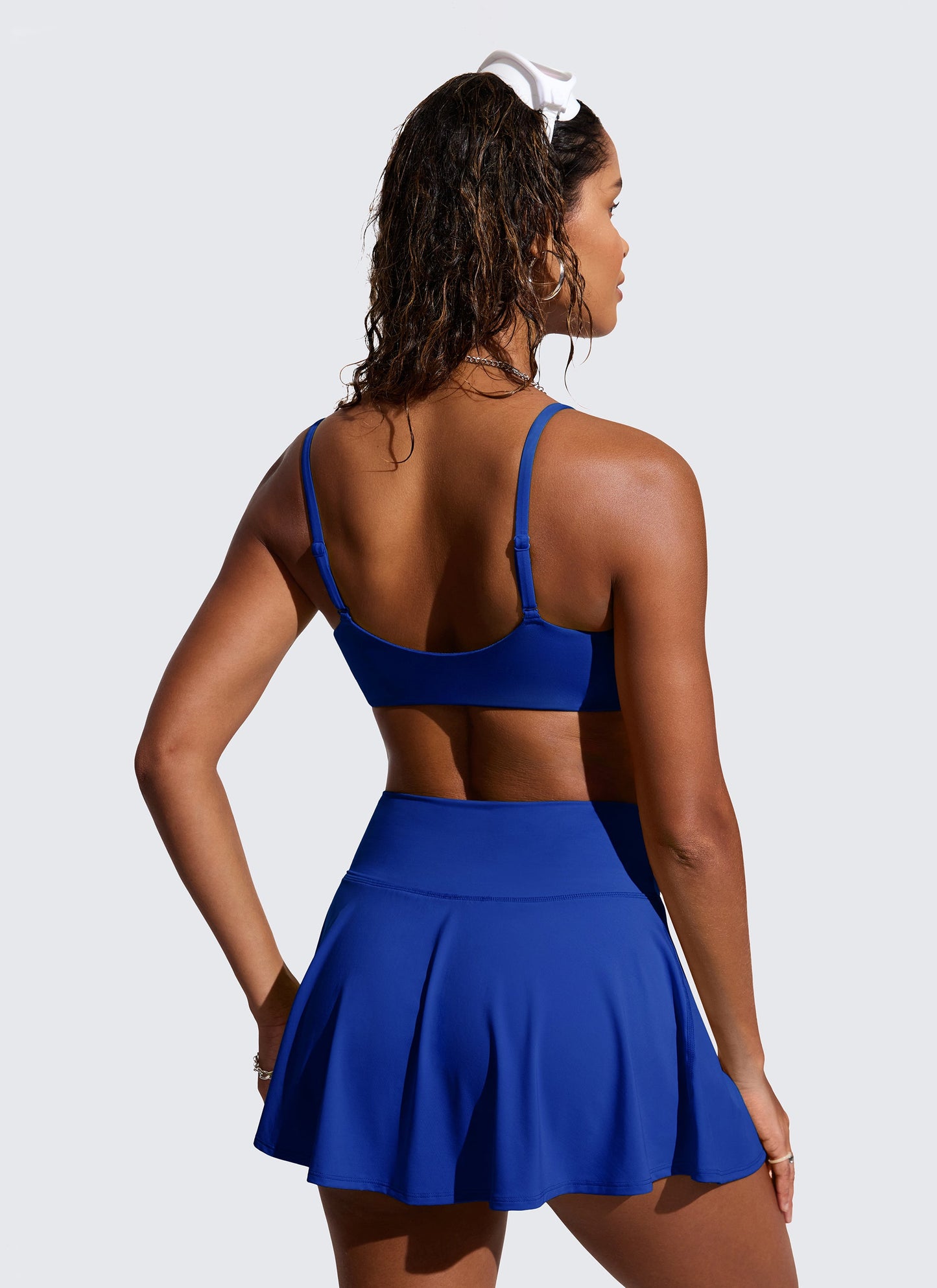 Scoop Neck Adjustable Strap D-DD Bikini Top