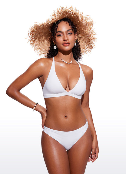 Sunshine Criss Cross Back V Neck Bikini Top