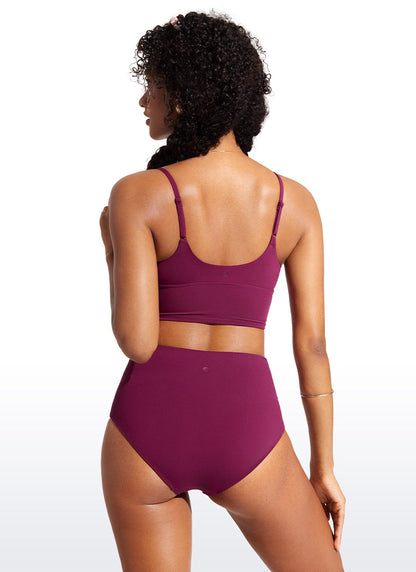 Sunshine Deep V Neck Strappy Bikini Top