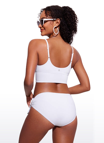 Sunshine Deep V Neck Strappy Bikini Top